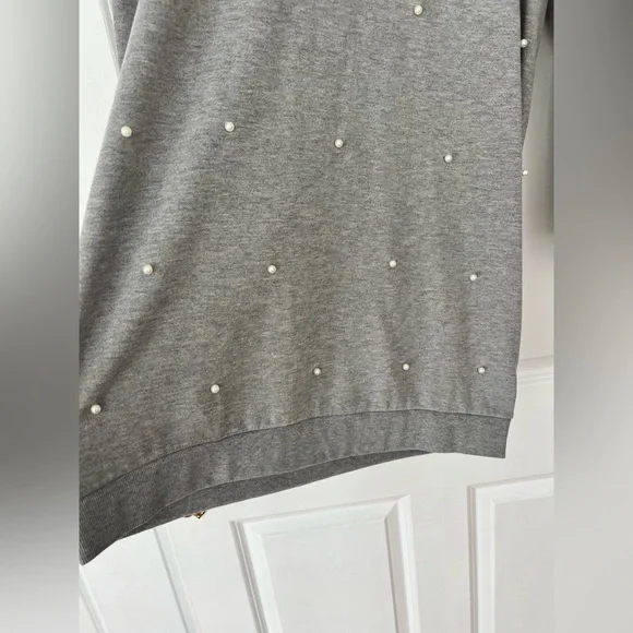 Gray casual dress with Pearls - Picture 4 of 6